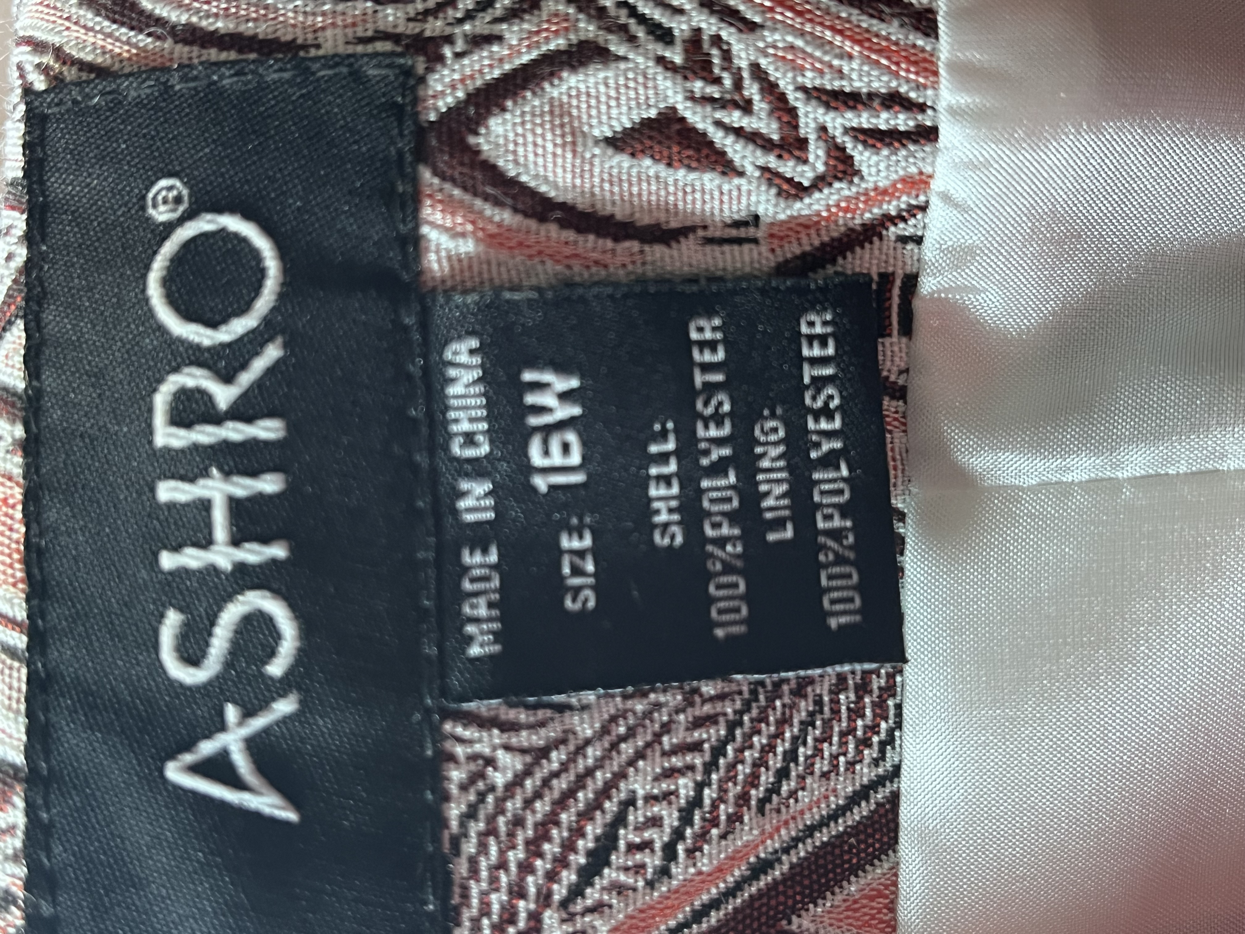 Ashro- Patterned Women's Blazer(16W)