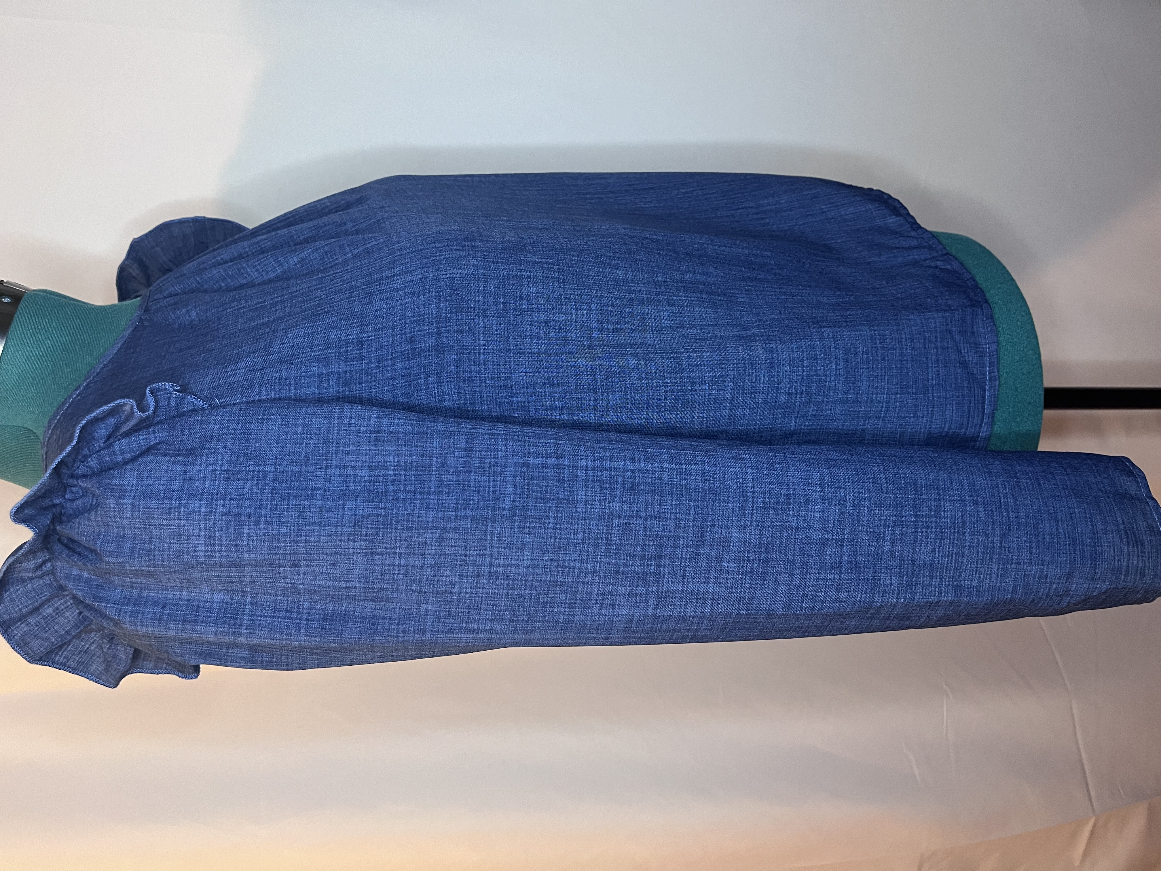 SHEIN- Blue Denim Blouse