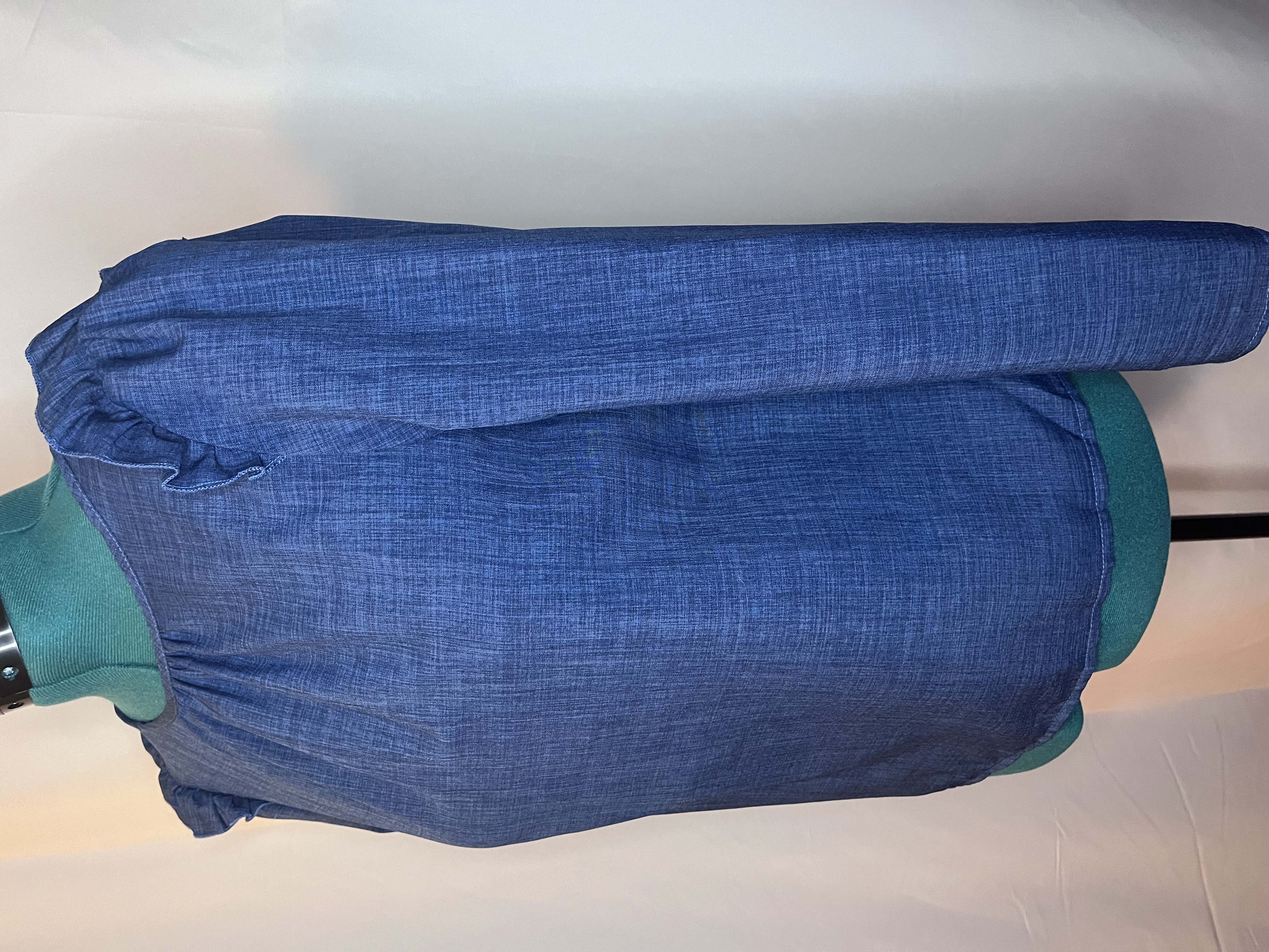 SHEIN- Blue Denim Blouse