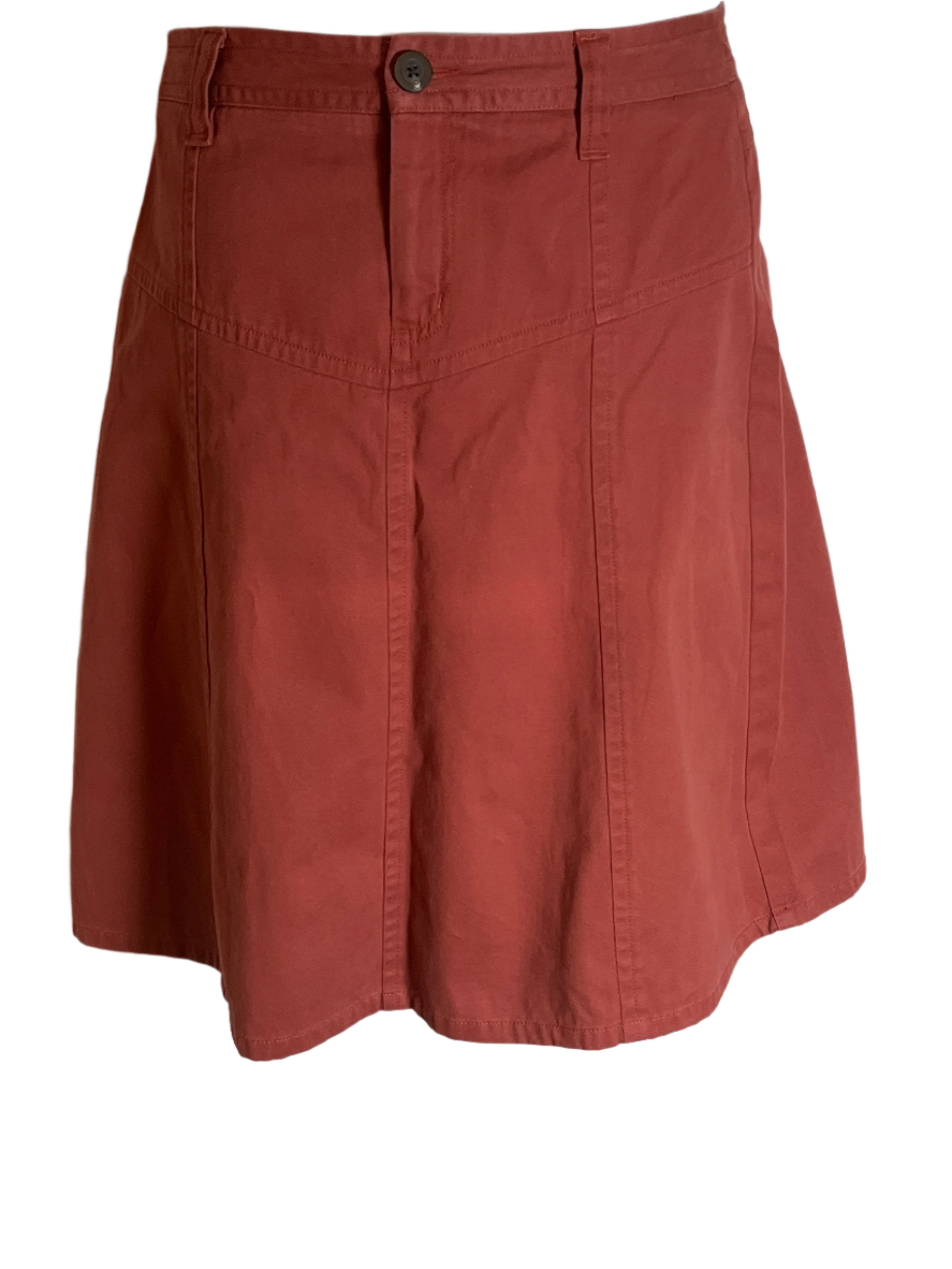 Bass - Rust-Colored Skirt (size 6)