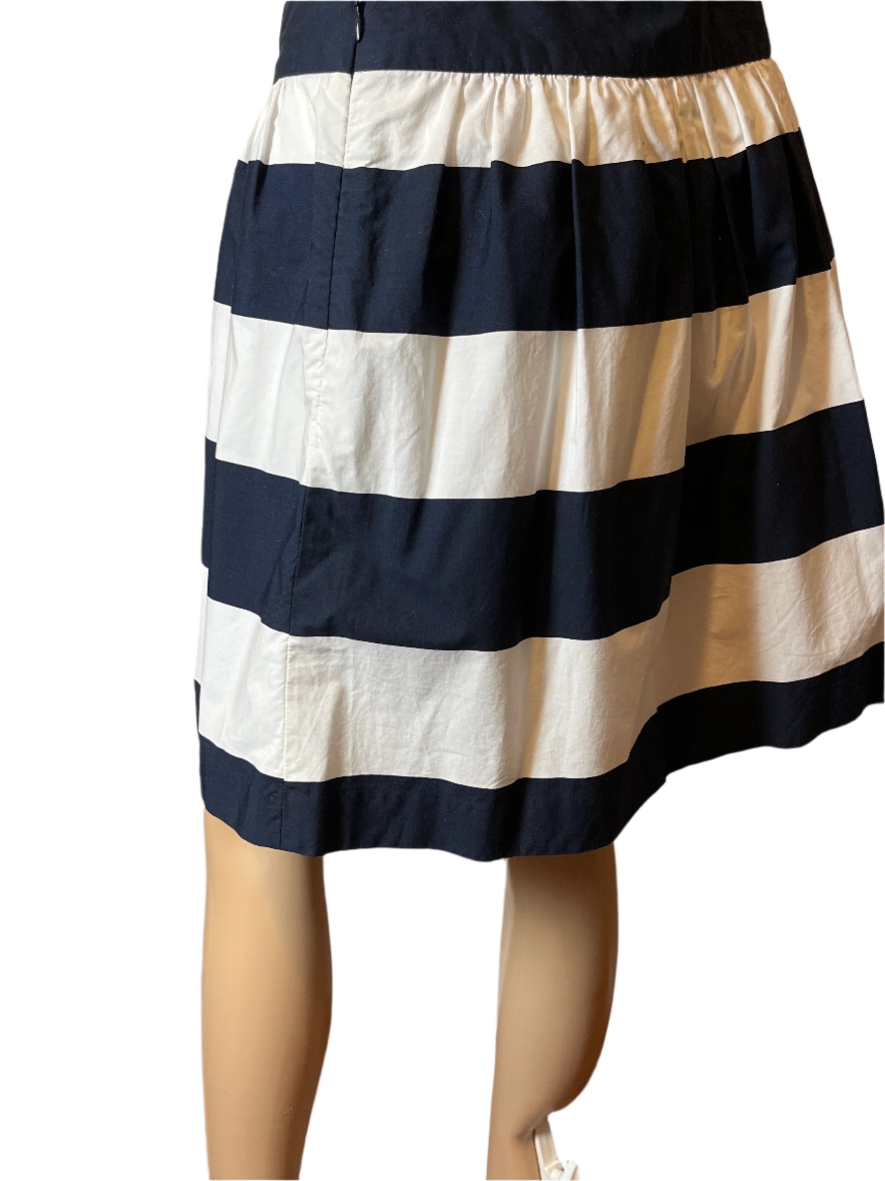 Banana Republic- Striped Skater Skirt (10p)