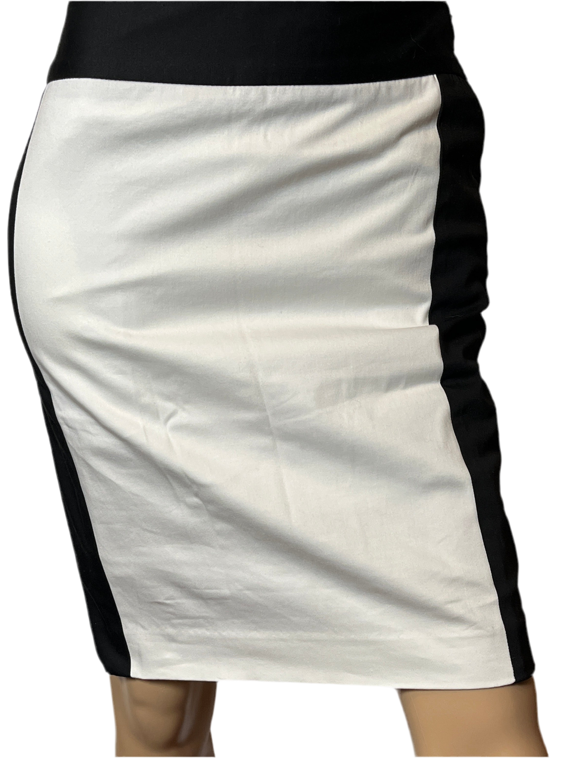 Limited -Black and White Pencil Skirt