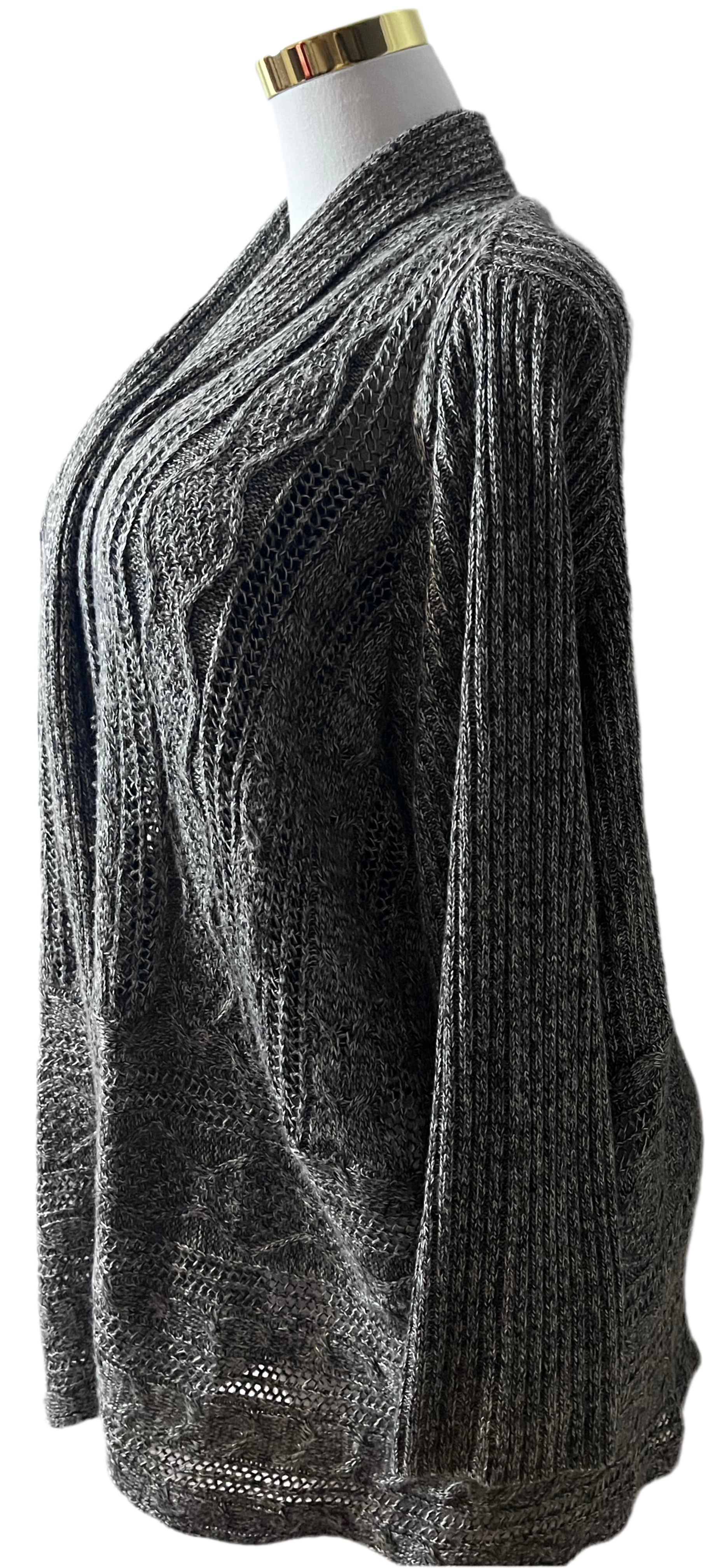 Avenue- Gray Knit Cardigan (size 22/24)