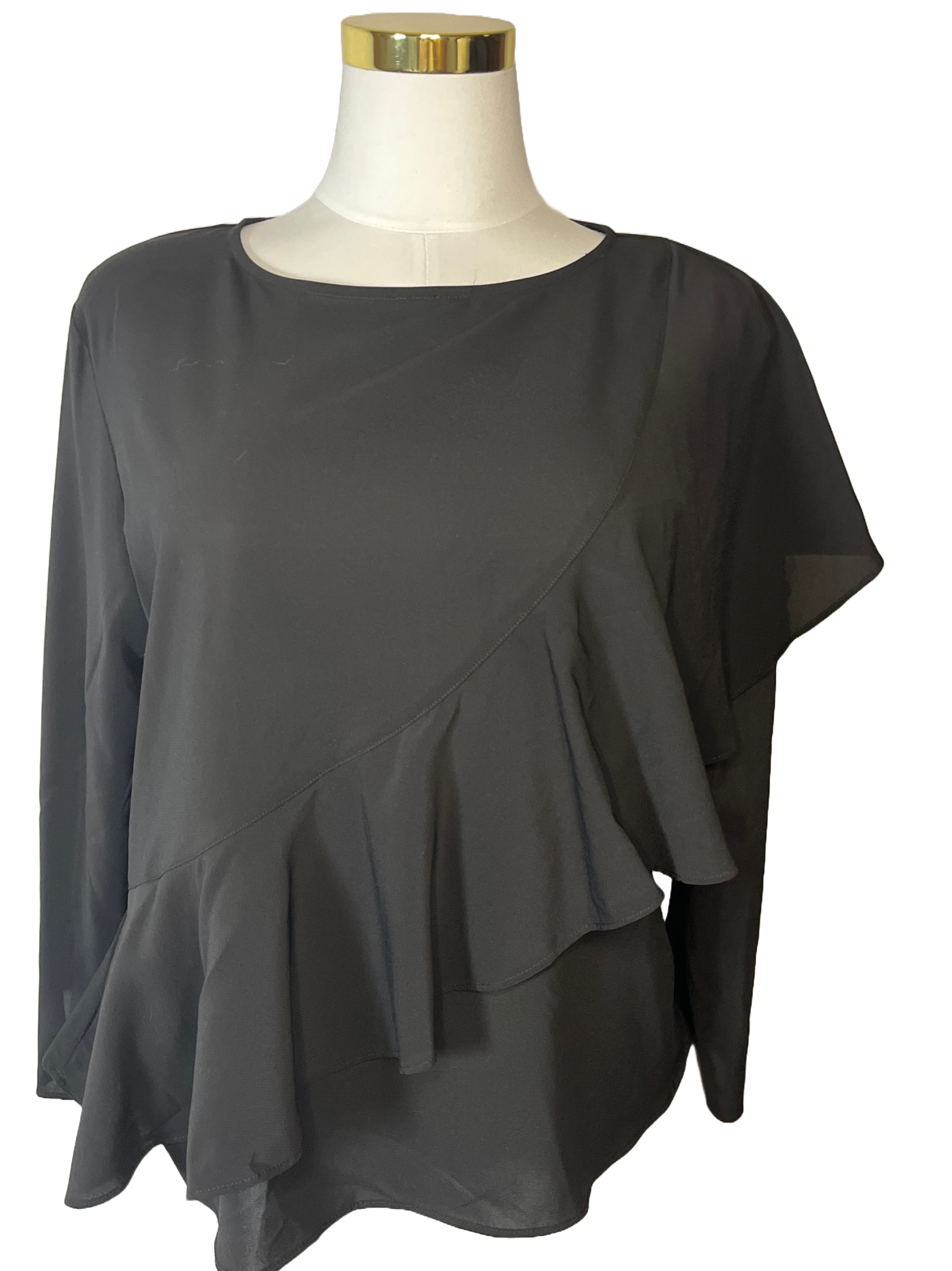 Zara- Elegant Black Blouse (L)