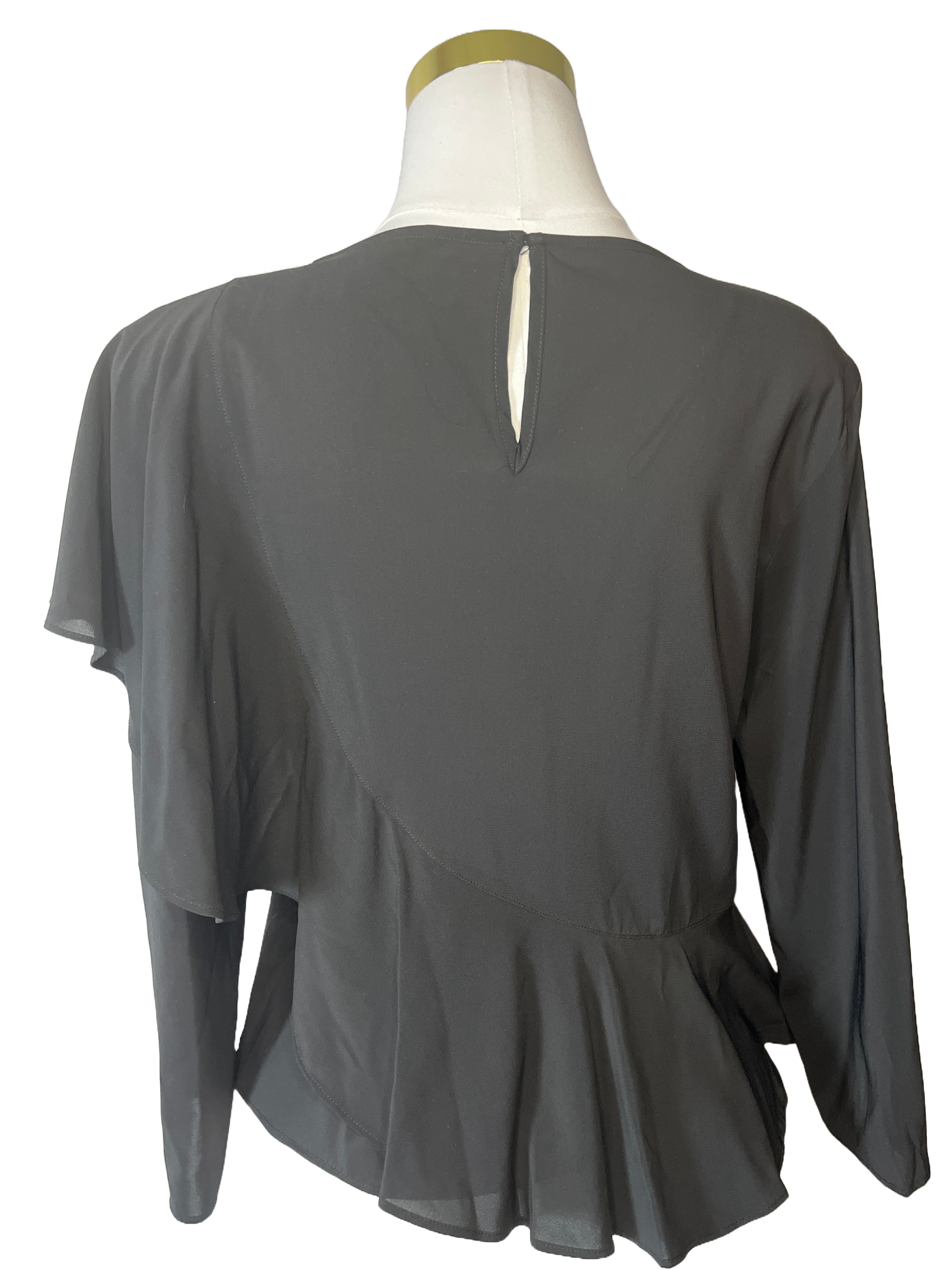 Zara- Elegant Black Blouse (L)