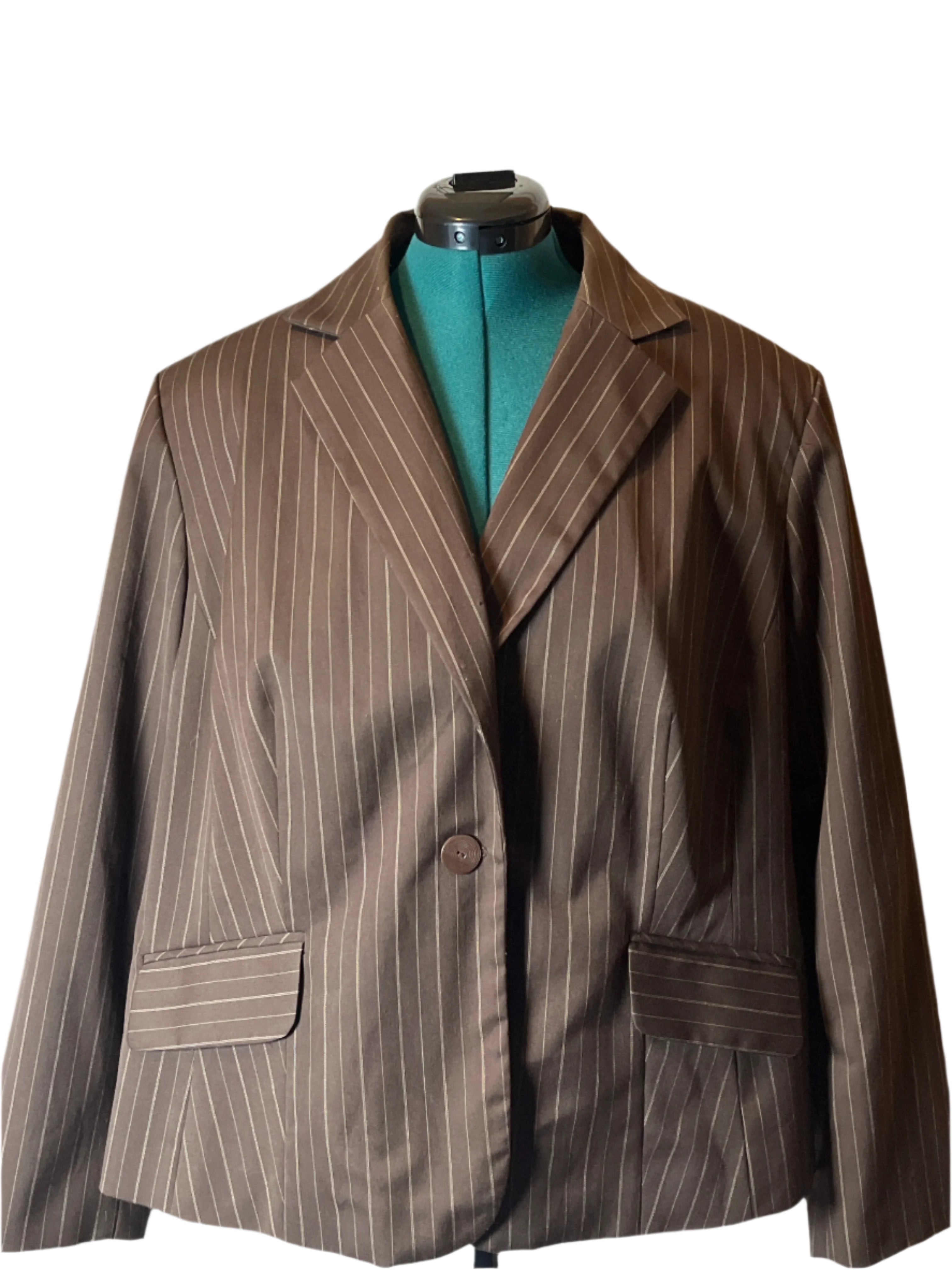 NottonMcNaughton - Brown Pinstripe Blazer