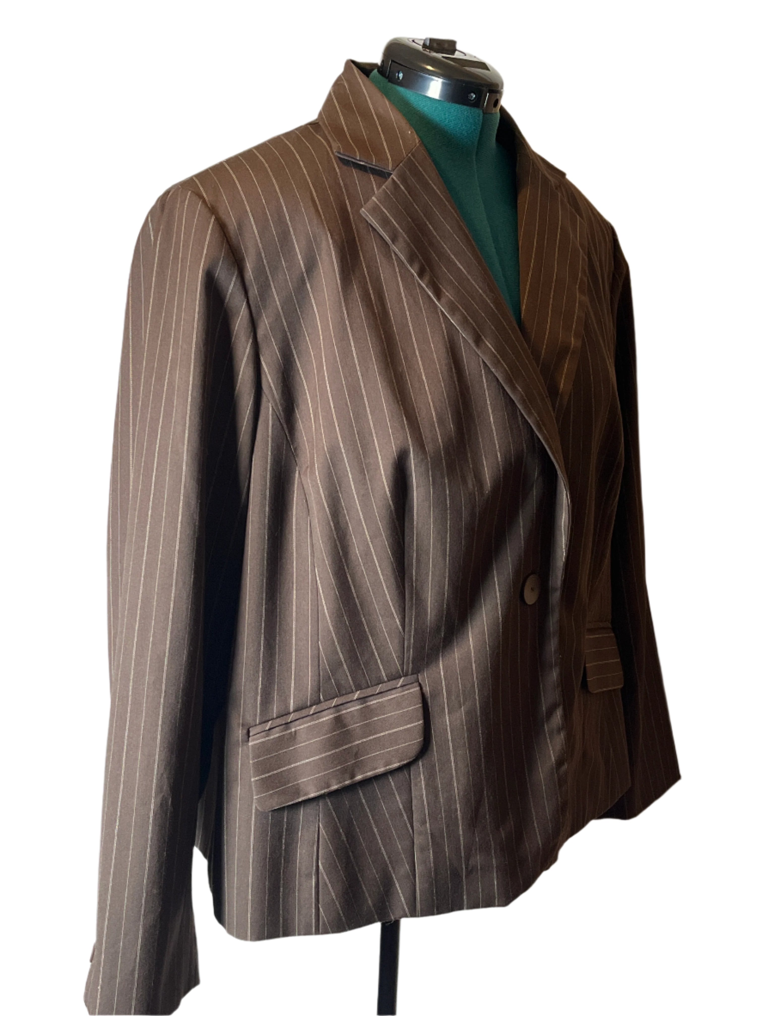 NottonMcNaughton - Brown Pinstripe Blazer