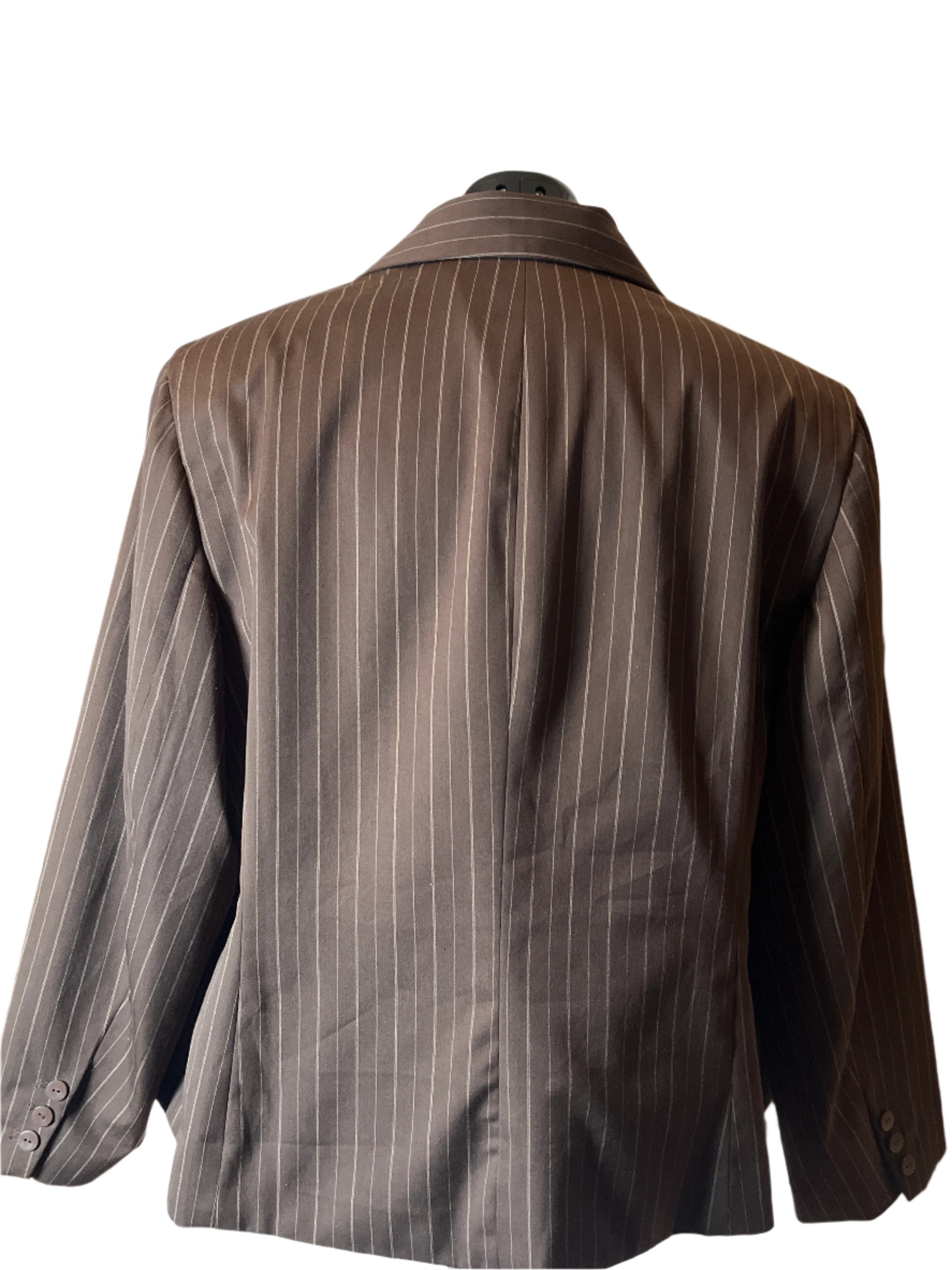 NottonMcNaughton - Brown Pinstripe Blazer