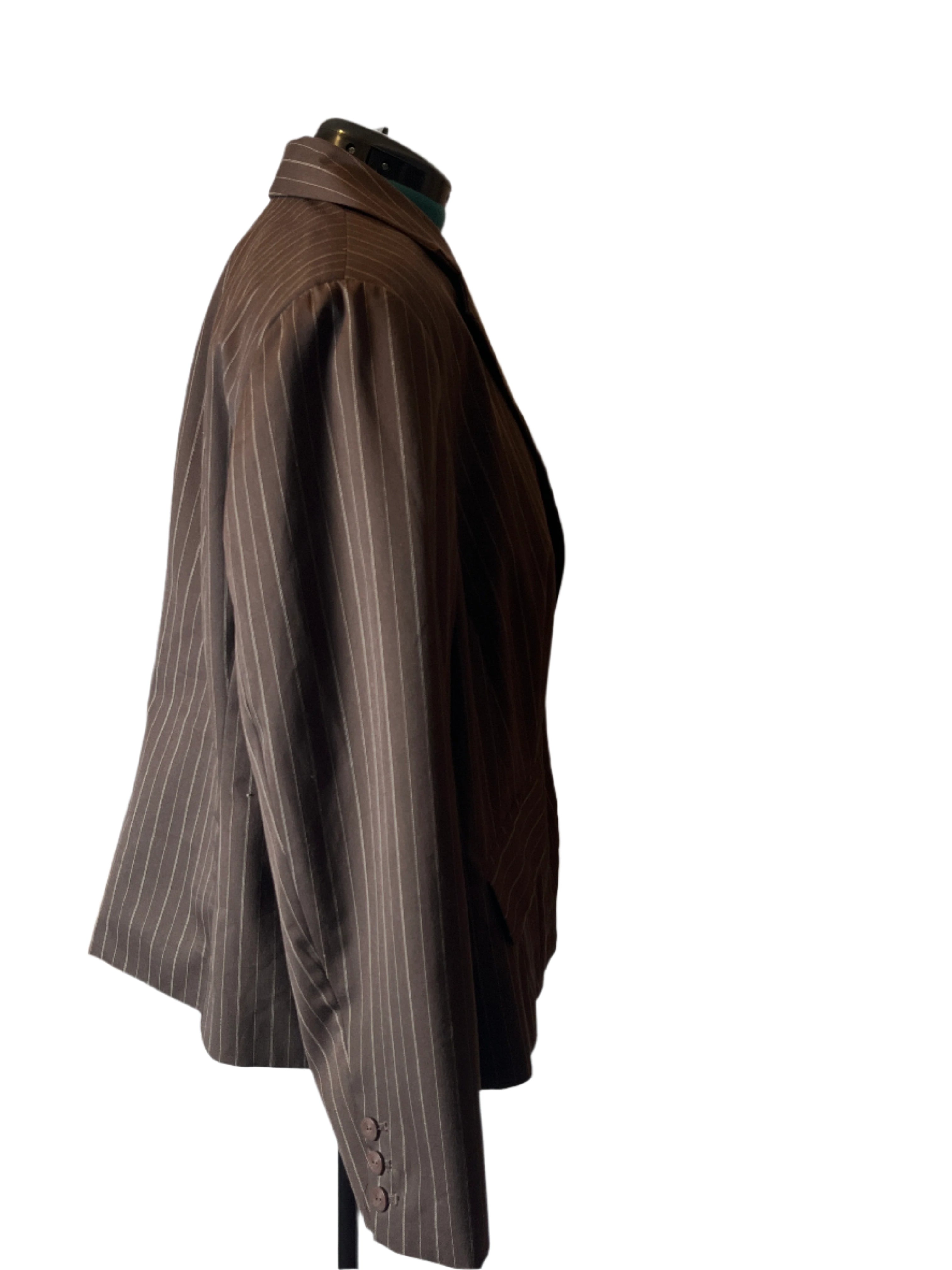 NottonMcNaughton - Brown Pinstripe Blazer