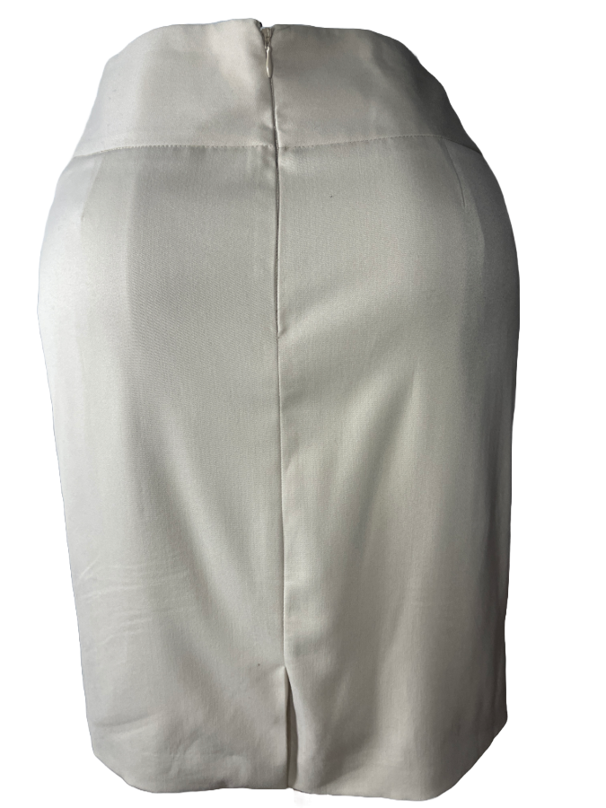 Ann Klein - Elegant Beige Pencil Skirt (size 12)