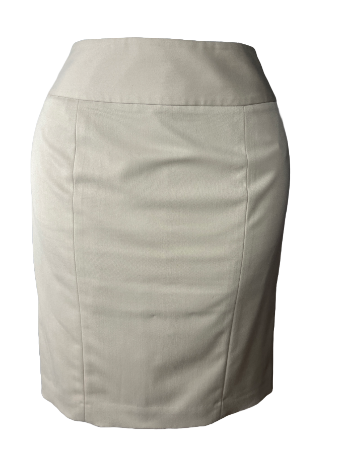 Ann Klein - Elegant Beige Pencil Skirt (size 12)