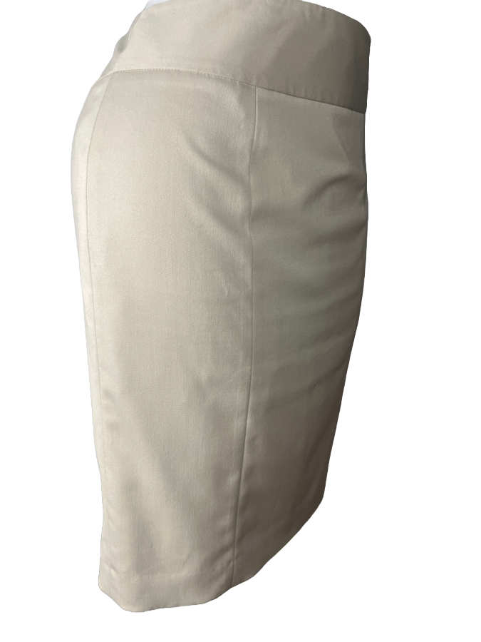 Ann Klein - Elegant Beige Pencil Skirt (size 12)