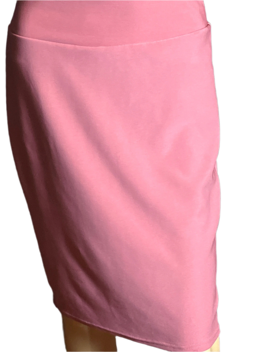 Maze Collection -Pink Knee-Length Skirt (small)