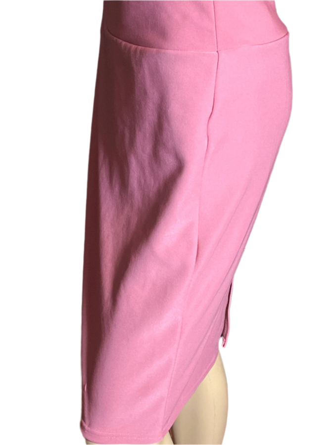 Maze Collection -Pink Knee-Length Skirt (small)