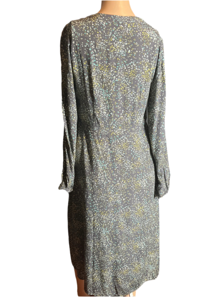 Loft -Floral Long-Sleeve Dress (size 4)