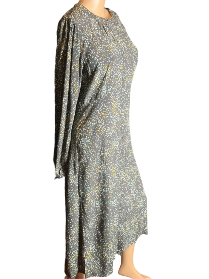 Loft -Floral Long-Sleeve Dress (size 4)
