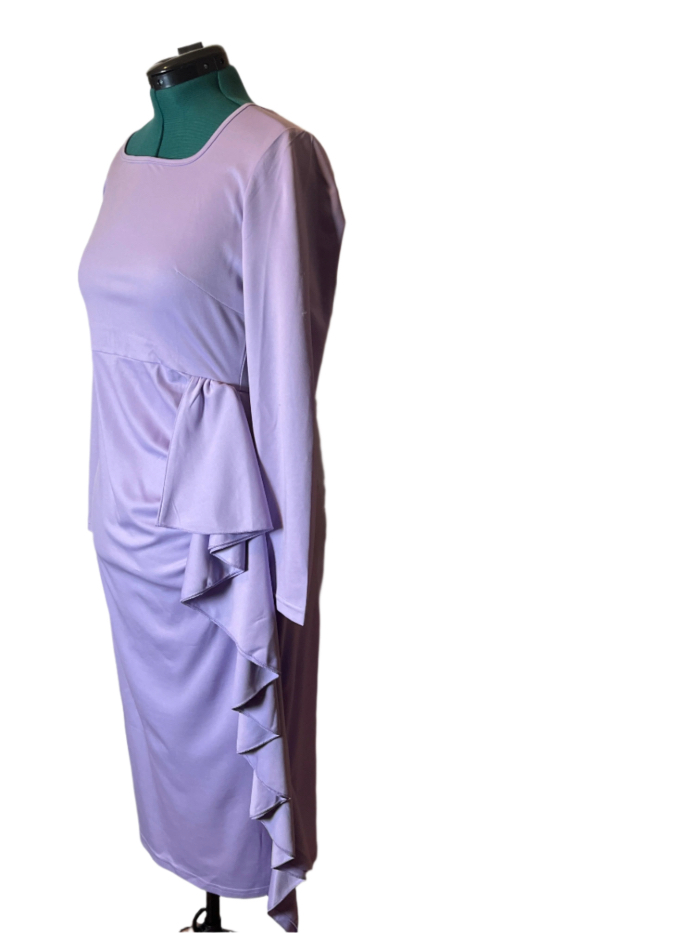 SHEIN- Elegant Lavender Dress (size 12)