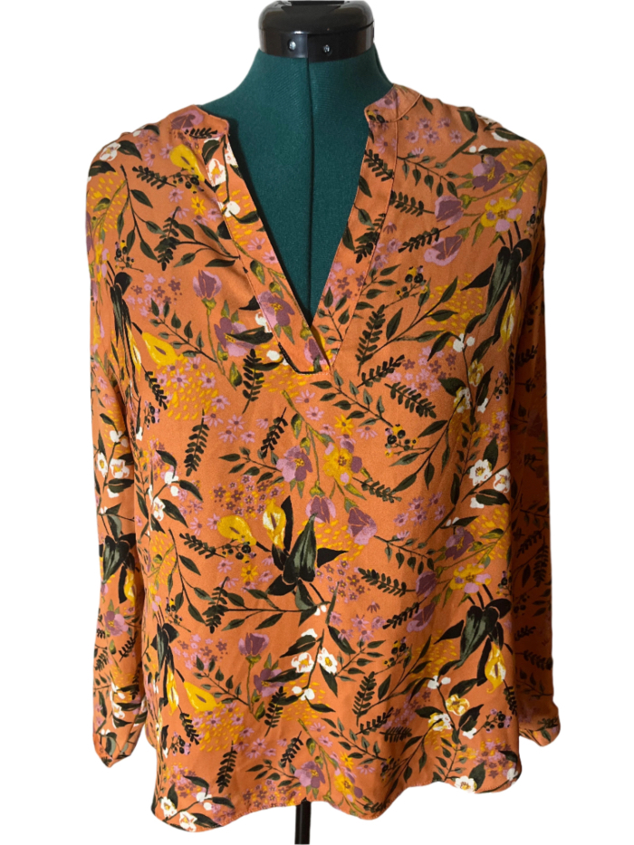 Ava Viva - Floral Print Blouse (size 1x)