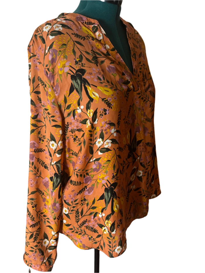 Ava Viva - Floral Print Blouse (size 1x)
