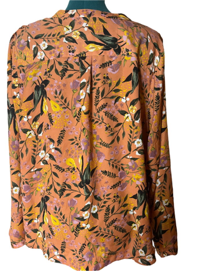 Ava Viva - Floral Print Blouse (size 1x)