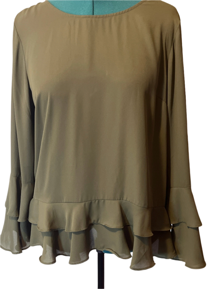 Worthington -Elegant Ruffled Blouse (size 2x)