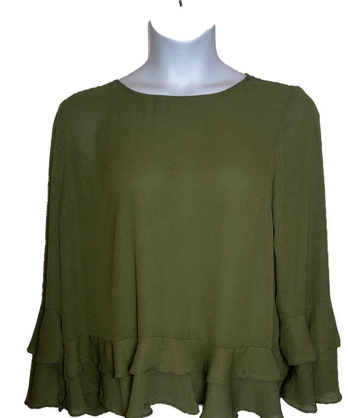 Worthington -Elegant Ruffled Blouse (size 2x)