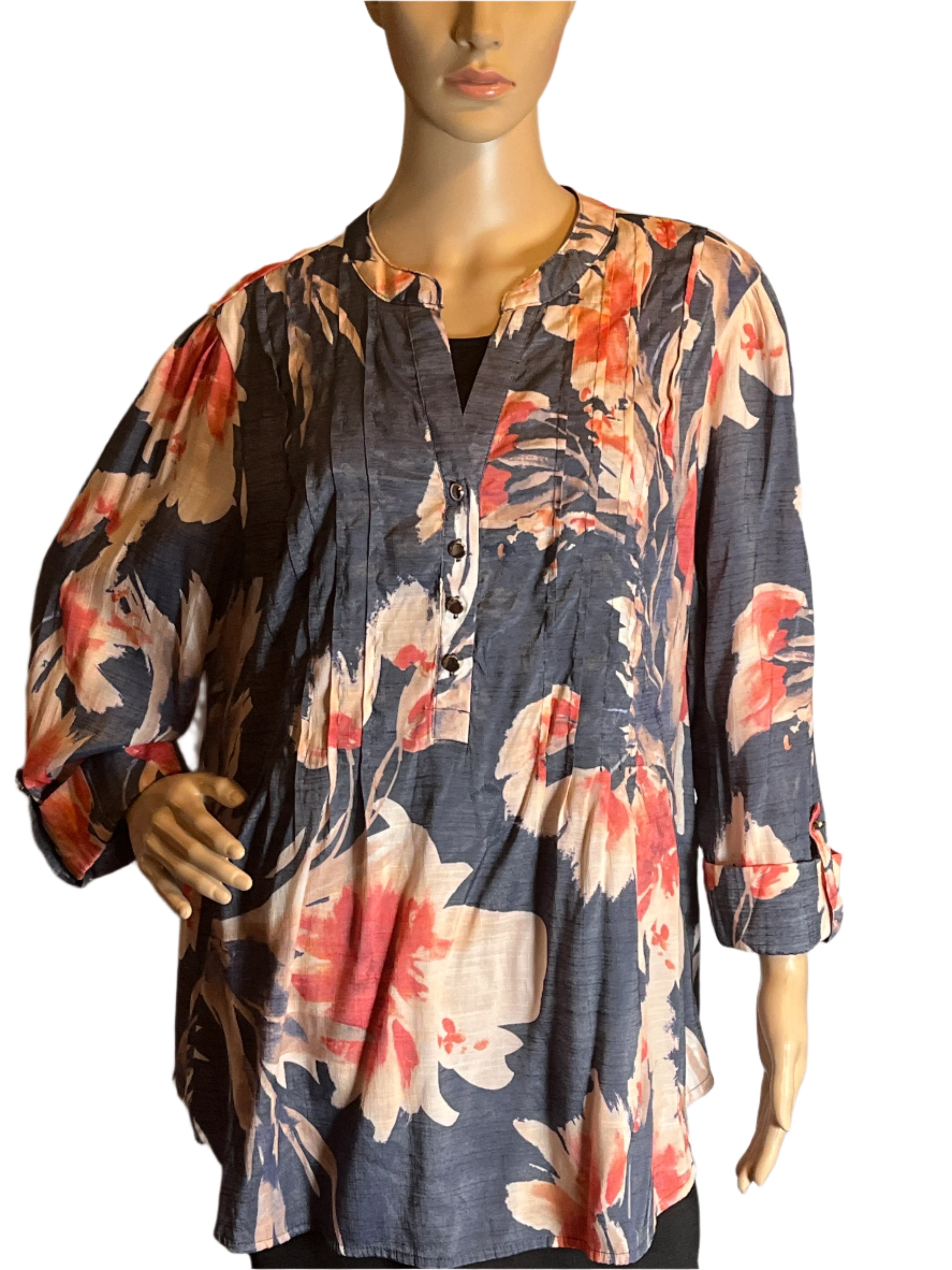 Cocomo -Floral Tunic Top (2x)
