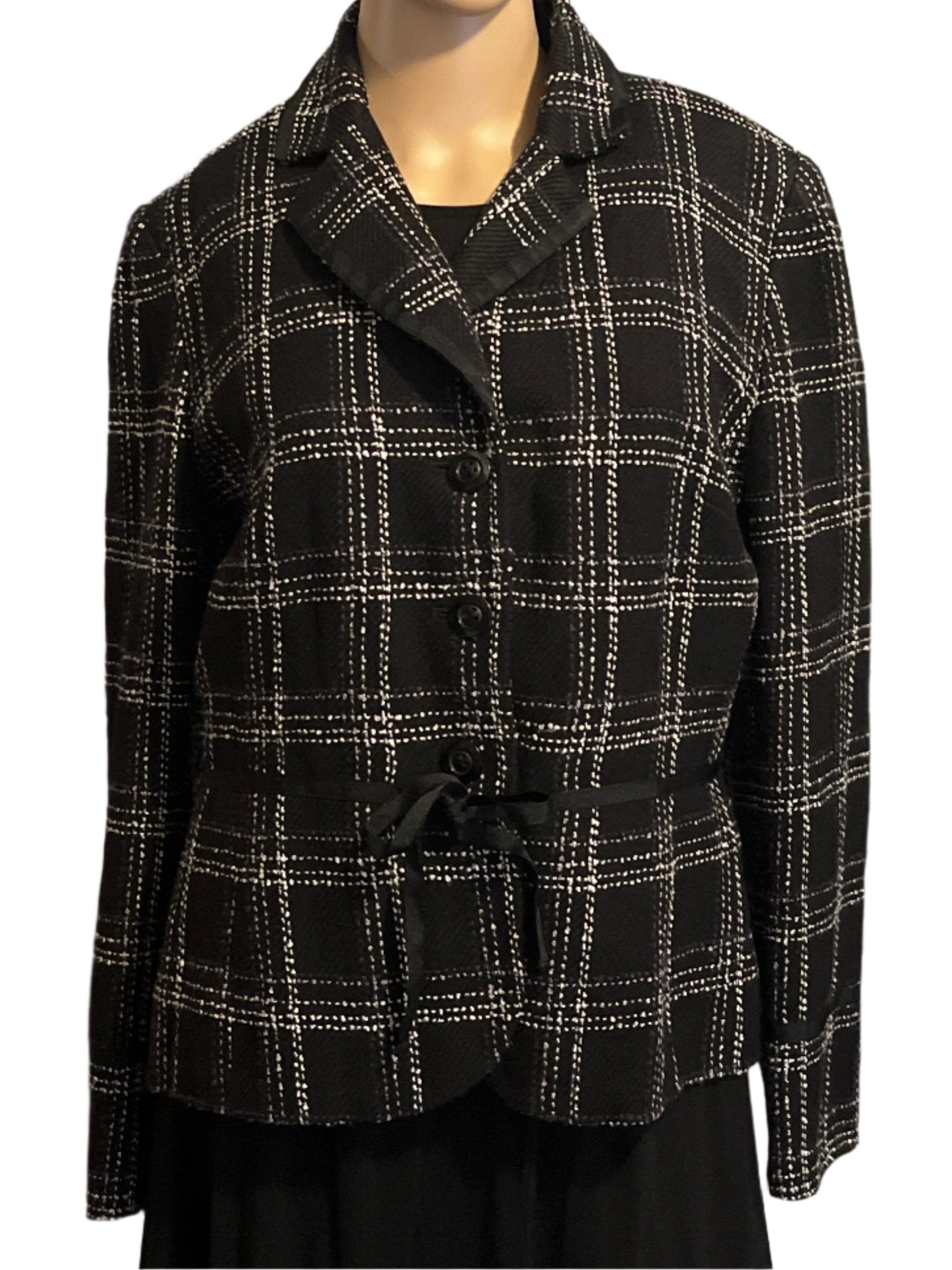 Norton McNaughton- Women's Plaid Blazer
