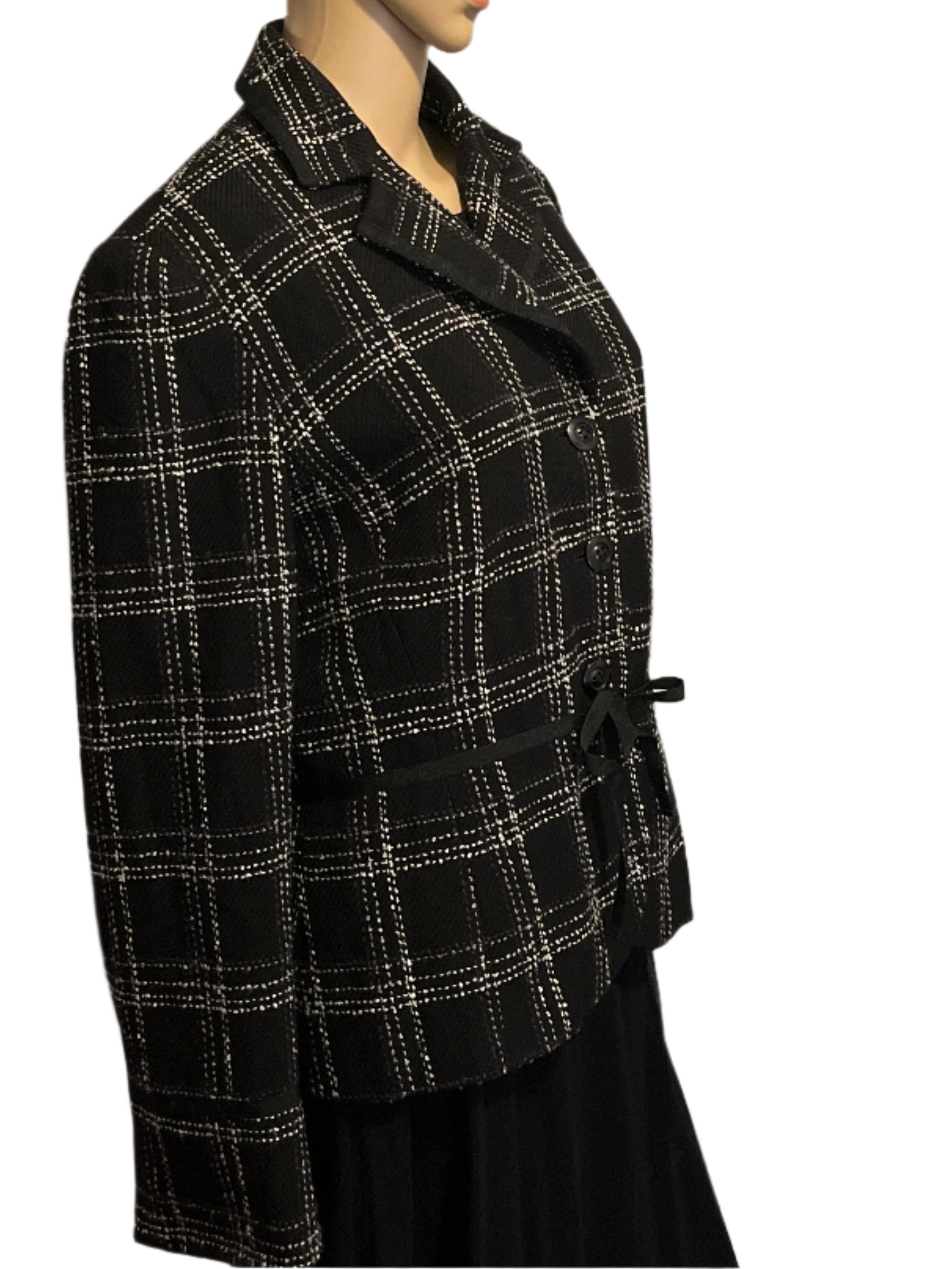 Norton McNaughton- Women's Plaid Blazer