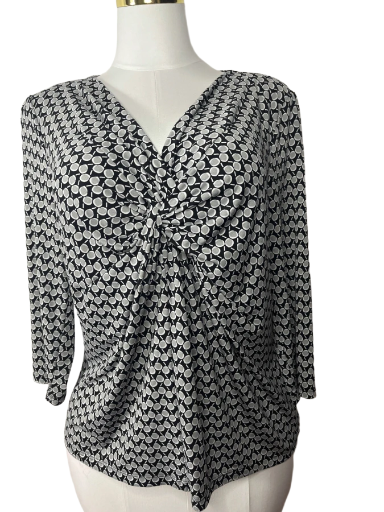 Liz Claiborne -Women's Patterned Long Sleeve Shirt