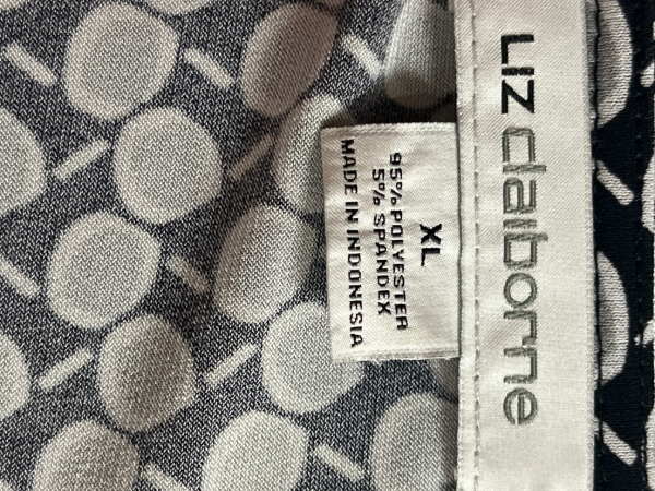 Liz Claiborne -Women's Patterned Long Sleeve Shirt