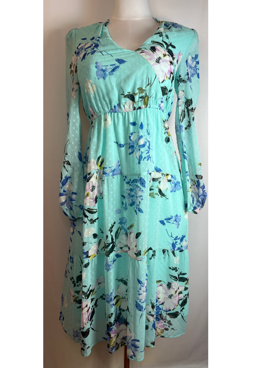 Rachel Roy- Floral Midi Dress (size 4)