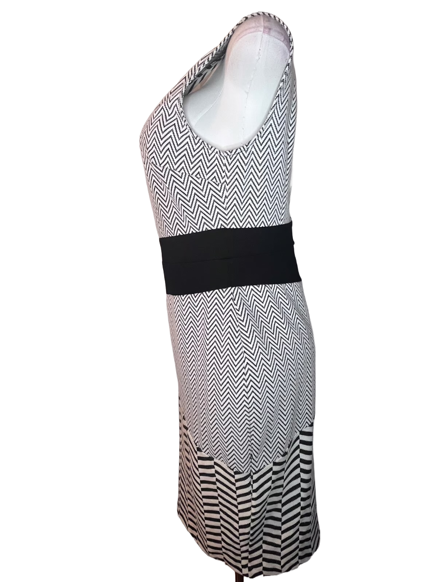 New York & Company -Black and White Patterned Dress