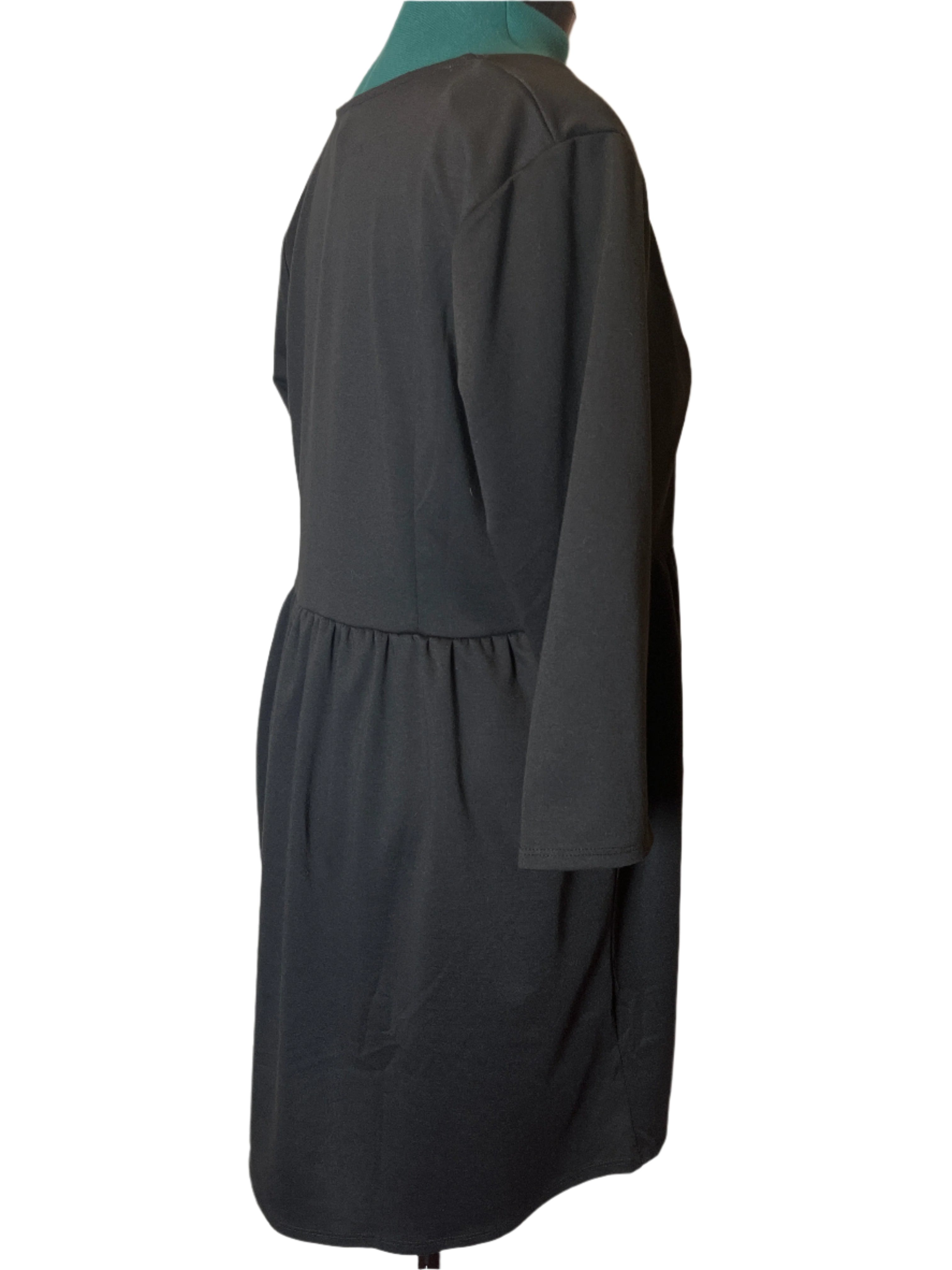 Black Button-Down Dress (size 2x)
