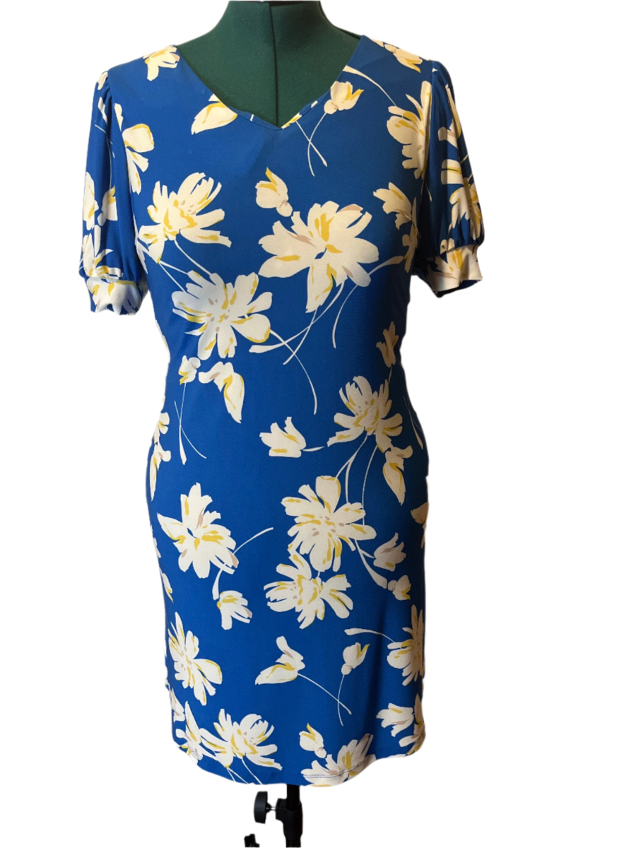 -Floral Print Dress size 4)