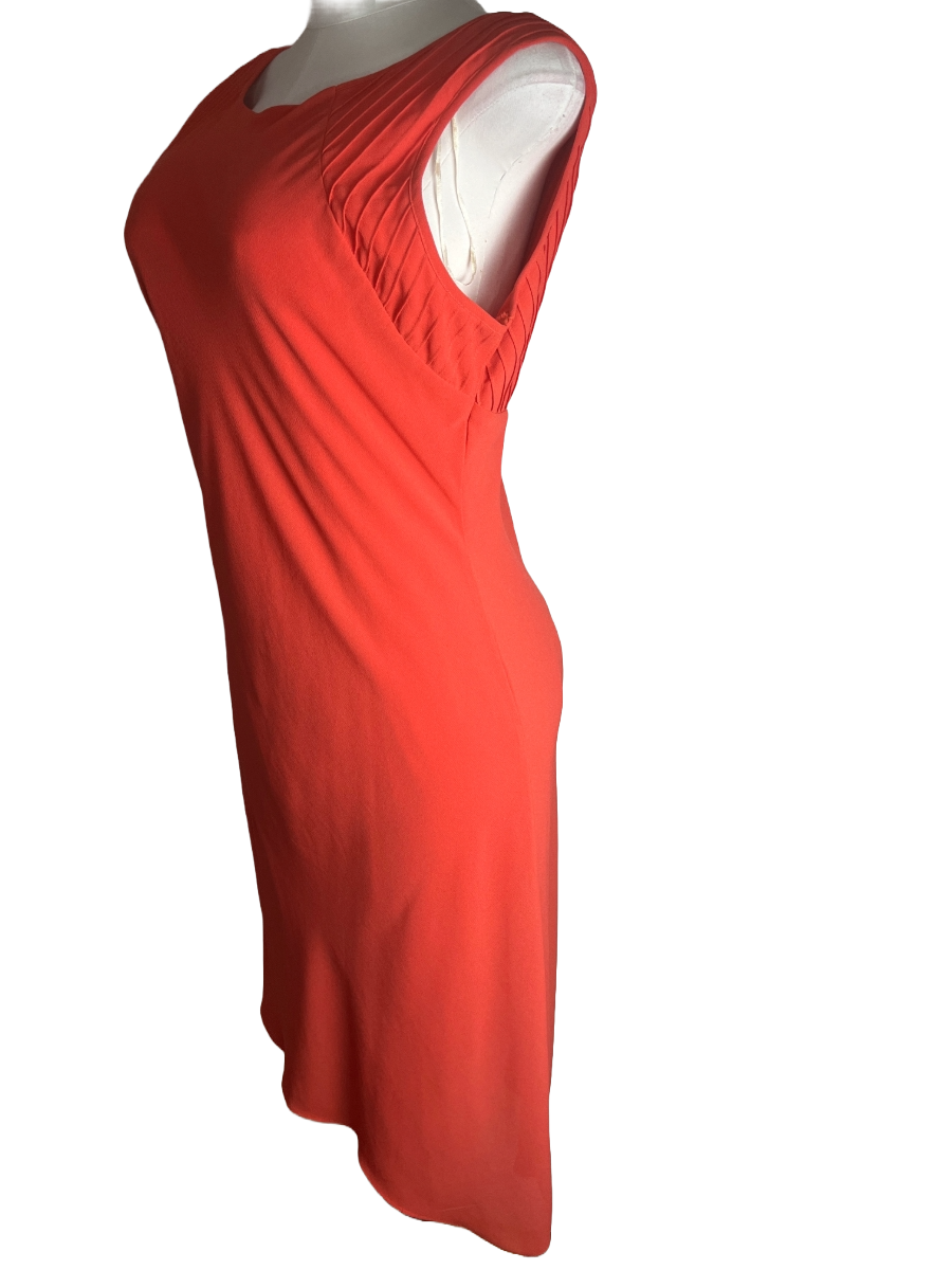 Sleeveless Orange Dress (size 14)