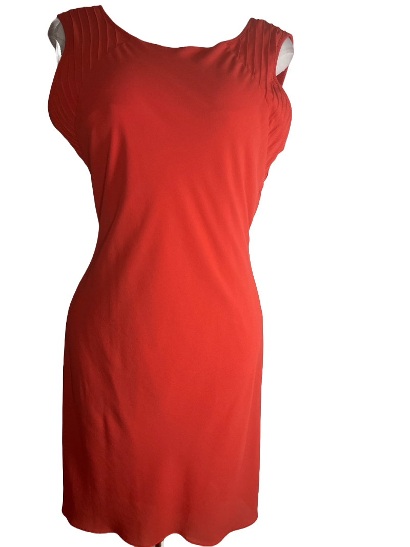 Sleeveless Orange Dress (size 14)