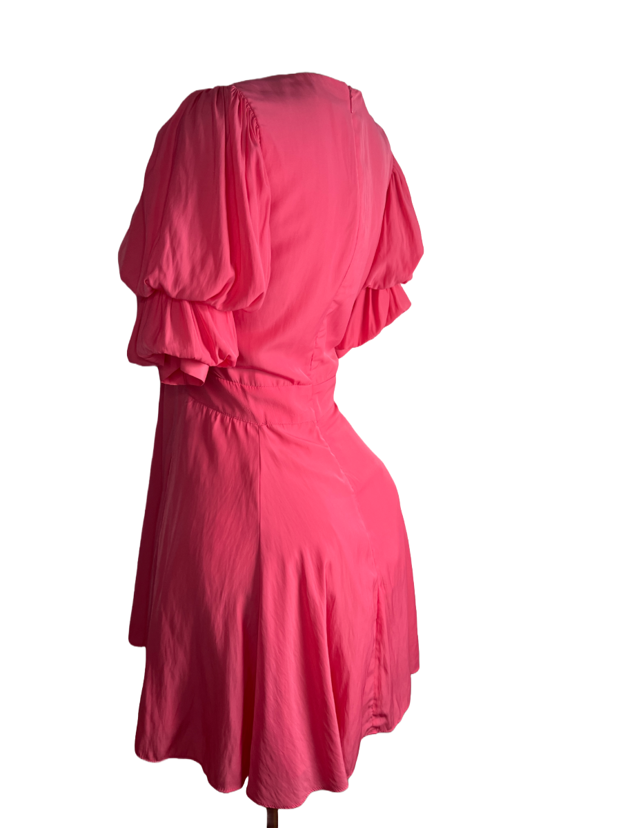 1. State - Pink Puff Sleeve Dress (M)