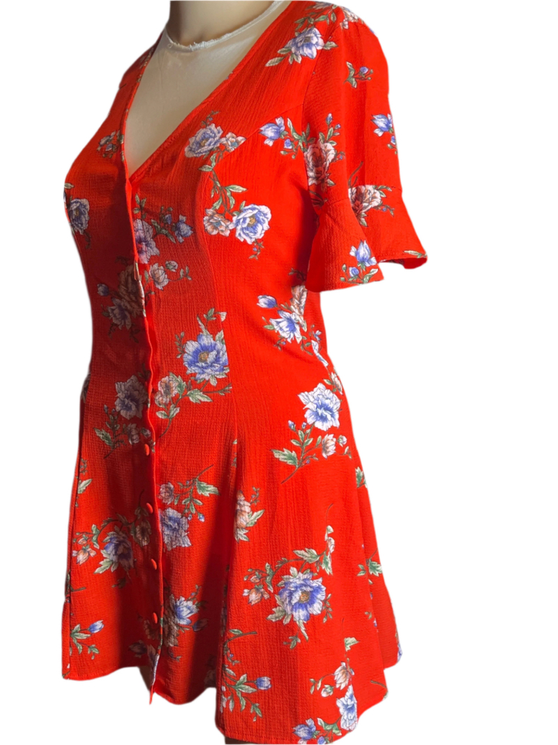 - Red Floral Dress (small petite)
