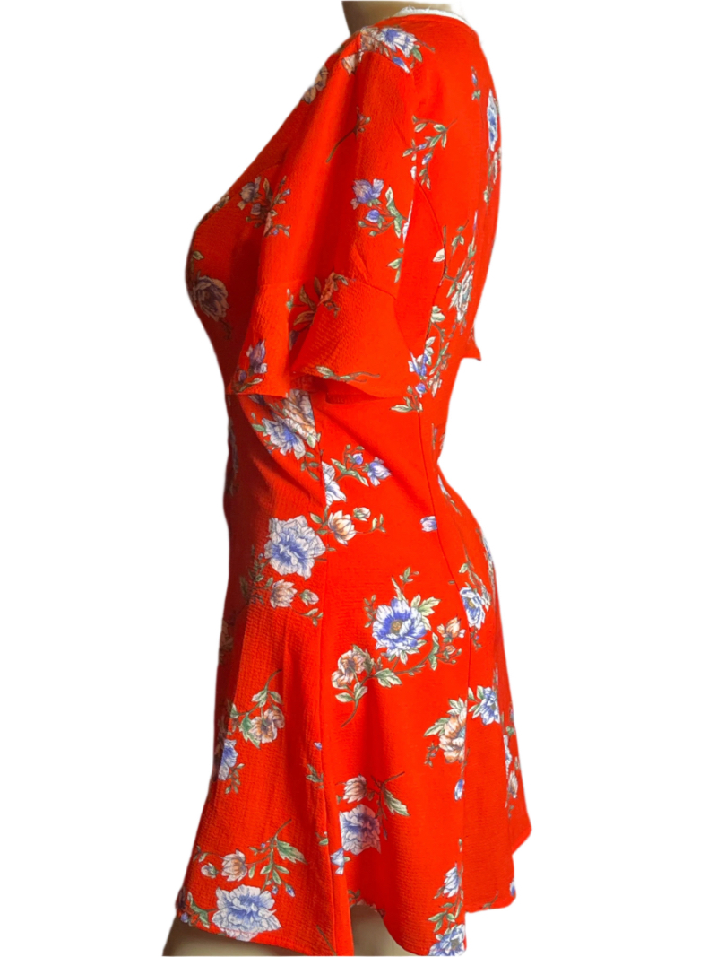 Forever 21- Red Floral Dress (small petite)