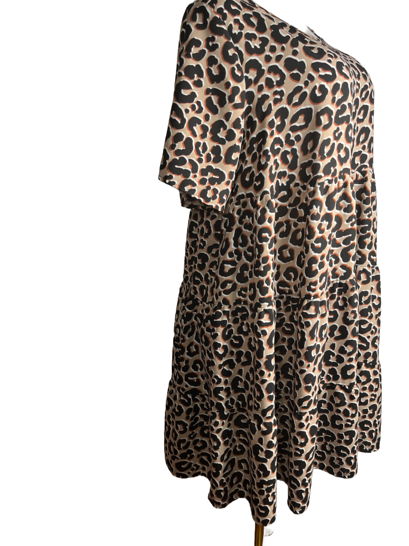 Terra Sky - Leopard Print Dress (14 W)