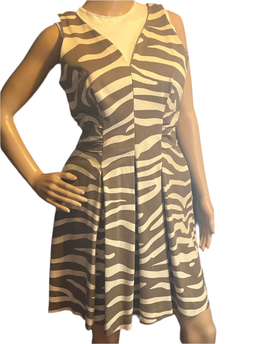 Zebra Print Dress (size 10)