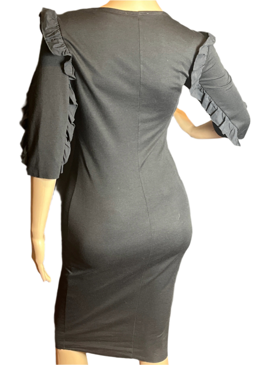 Zara - Elegant Black Dress (S )