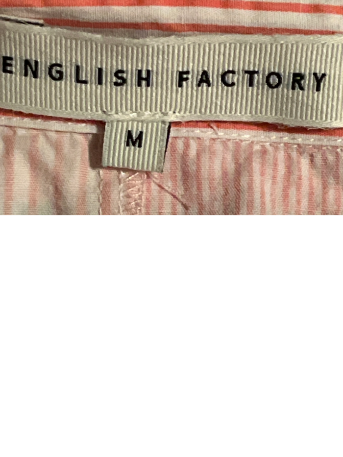 English Factory - Striped Pink Dress Shirt (size M)