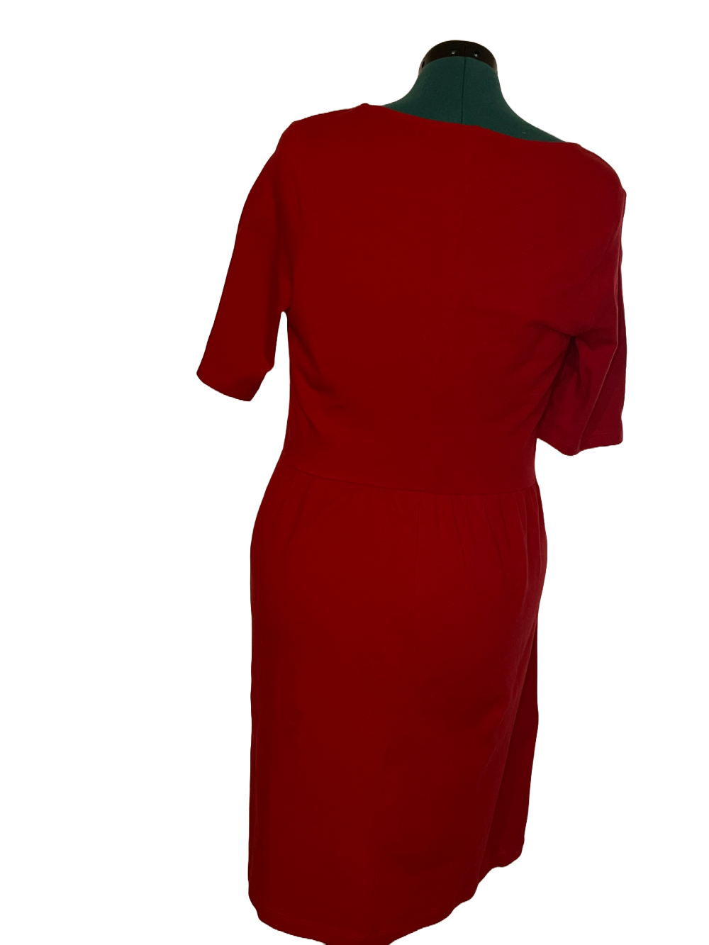 New with Tag-Effortless Elegance – Old Navy Red Short Sleeve Dress (L)