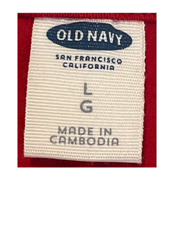 New with Tag-Effortless Elegance – Old Navy Red Short Sleeve Dress (L)