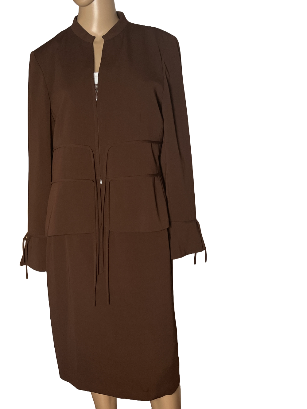 Harve Bernard-Elegant Brown 2 Piece Suit Set (size 12)