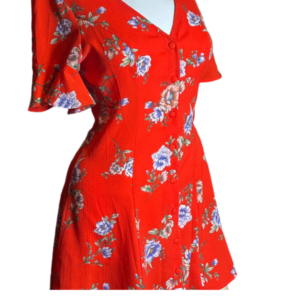 - Red Floral Dress (small petite)