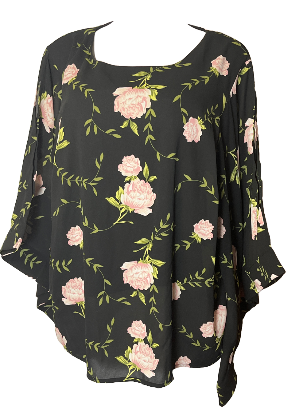 Effortless Chic: Ashley Stewart Batwing Blouse – Size 18/20