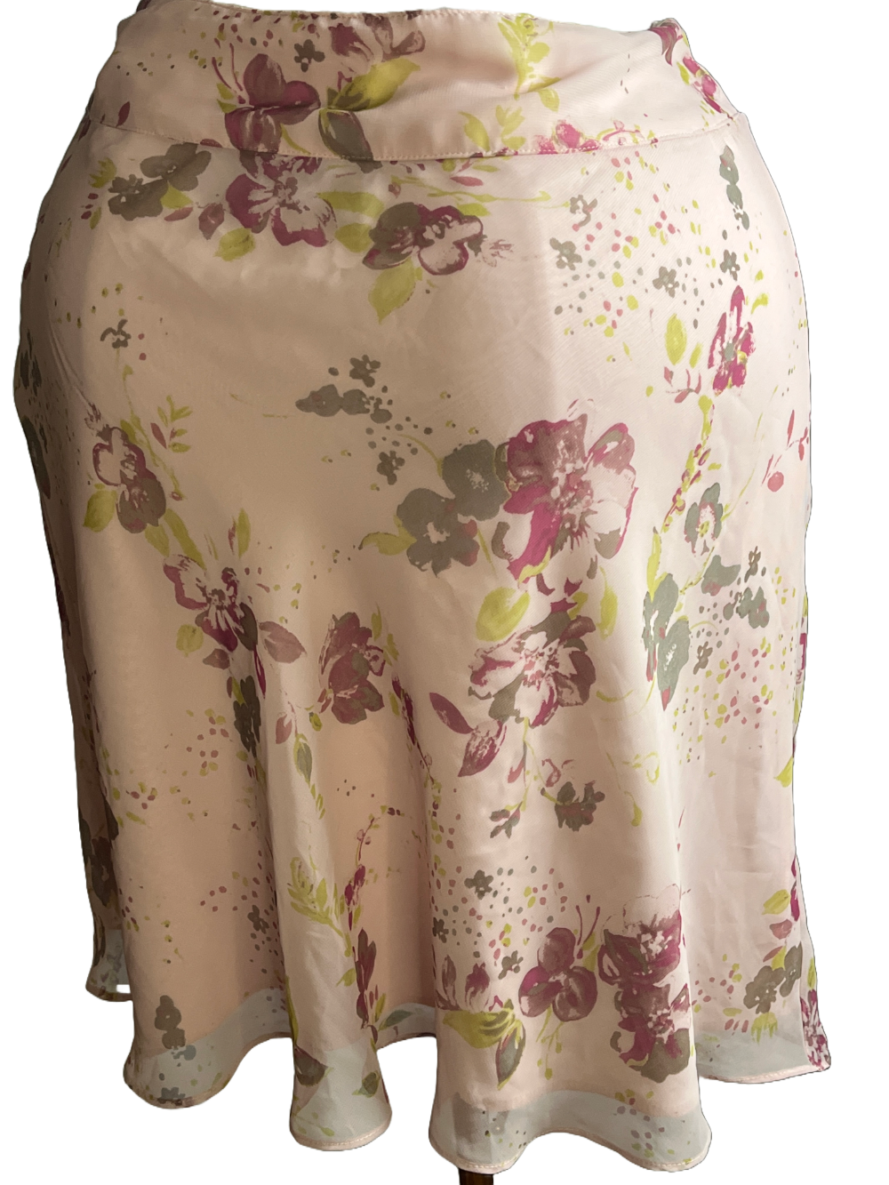 A-line floral skirt – Classic fit, flares (size 10)